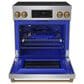 Thor Kitchen Gordon Ramsay 4.8 Cu. Ft. Professional Induction Range with Bronze Handle Kit in Stainless Steel, , large