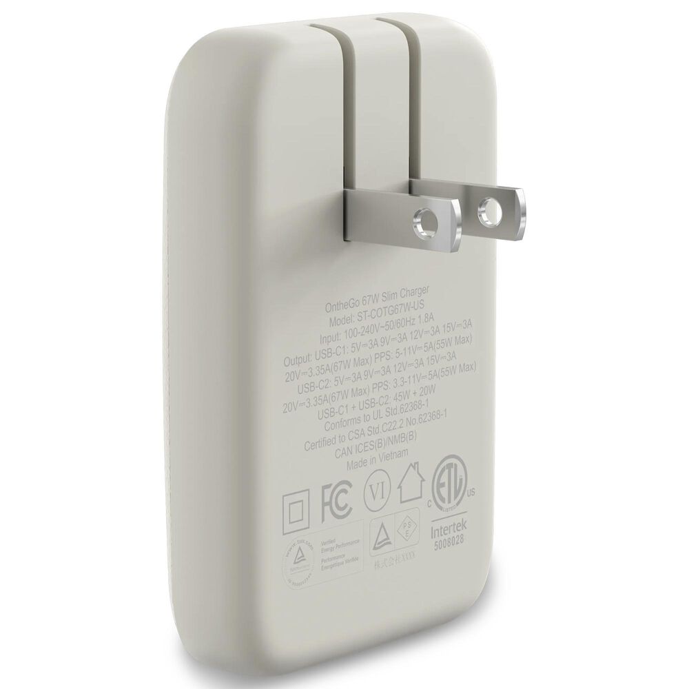 Satechi OntheGo 67W Slim Wall Charger in Sand, , large