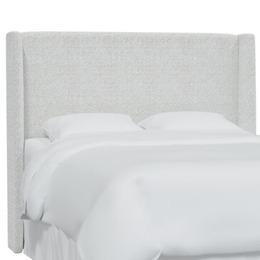 Skyline Furniture Queen Wingback Headboard in Copenhagen Ivory, , large