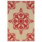 Oriental Weavers Cayman 97R 9"10" x 12"10" Sand and Red Area Rug, , large