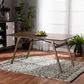 Baxton Studio Saxton Dining Table in Walnut Brown - Table Only, , large
