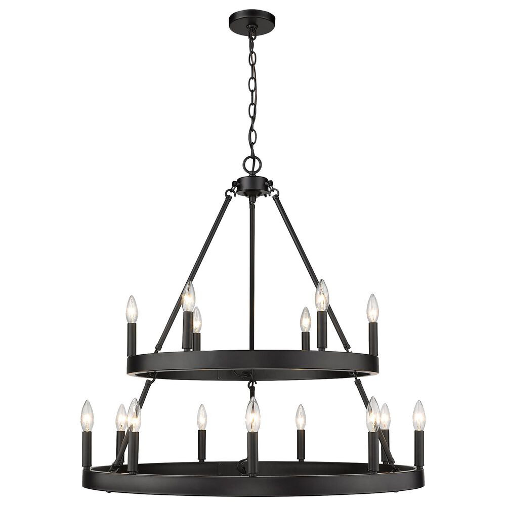 Golden Lighting Alastair 15-Light Chandelier in Matte Black, , large