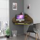 Dayton Bradley 4-Piece Sectional Cubicle Desk in Rustic Brown/Yellow, , large