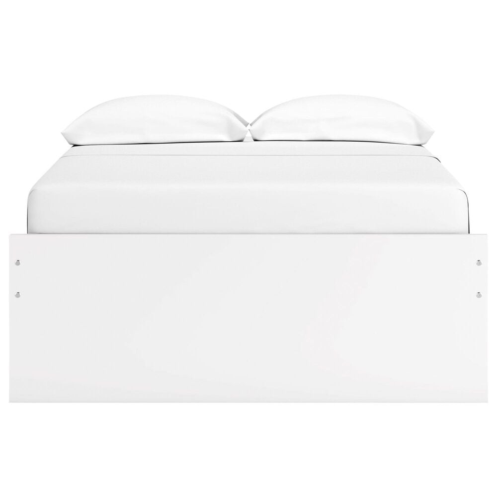 Ashley Onita Full Platform Bed with No Headboard in White, , large