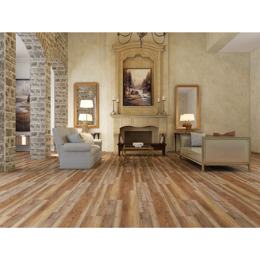 Adleta Solution Core Origins Antique Heart Pine 7" x 48" Luxury Vinyl