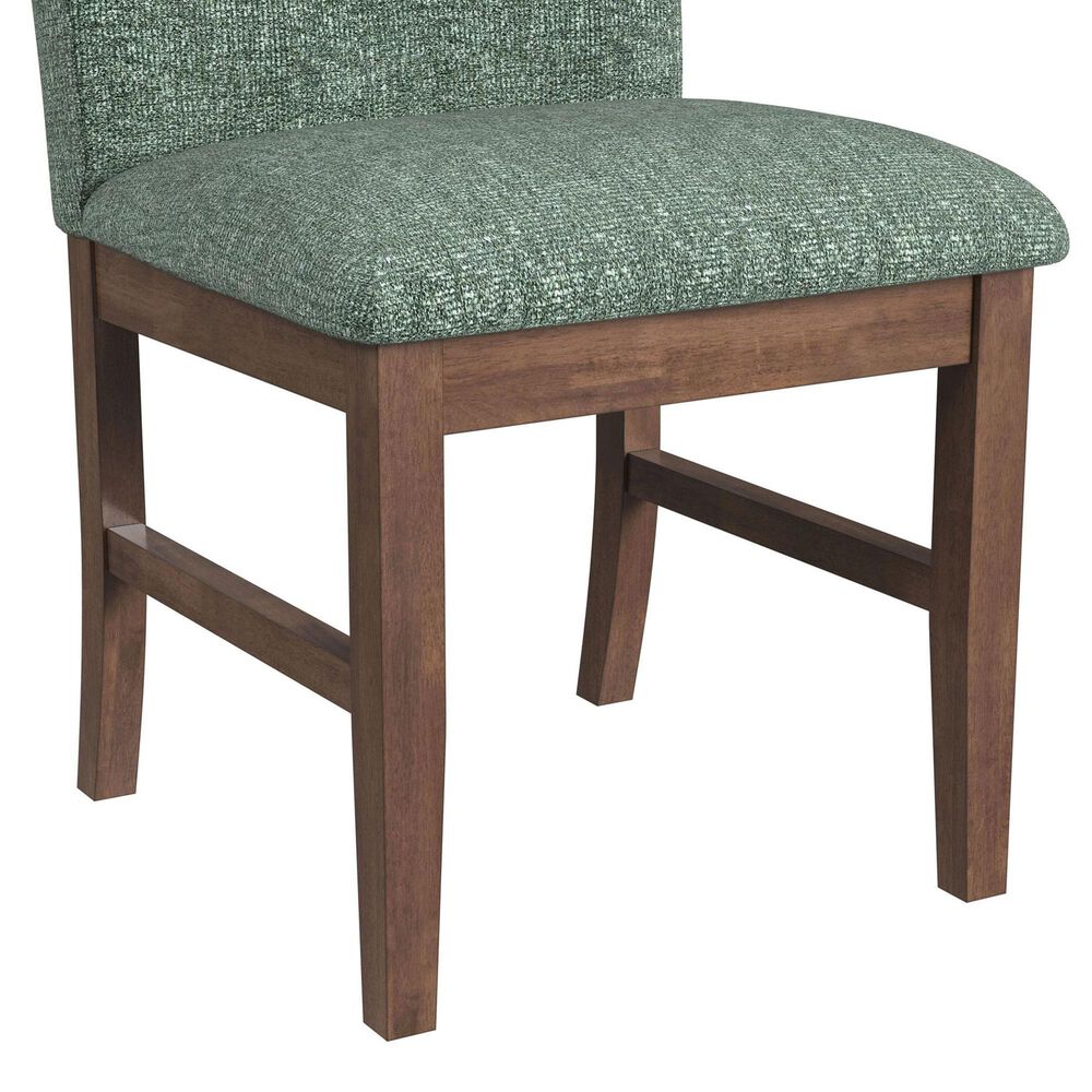 37B Santa Barbara Dining Side Chair with Avocado Upholstered in Walnut, , large