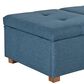CorLiving Yves Storage Ottoman Bench in Blue, , large