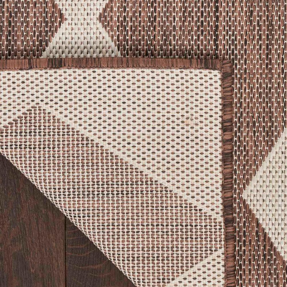 Nourison Positano Geometric Natural 6&#39; x 9&#39; Indoor/Outdoor Area Rug, , large