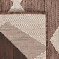 Nourison Positano Geometric Natural 6" x 9" Indoor/Outdoor Area Rug, , large