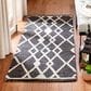 Safavieh Micro-Loop MLP157H 2"3" x 7" Charcoal and Ivory Runner, , large