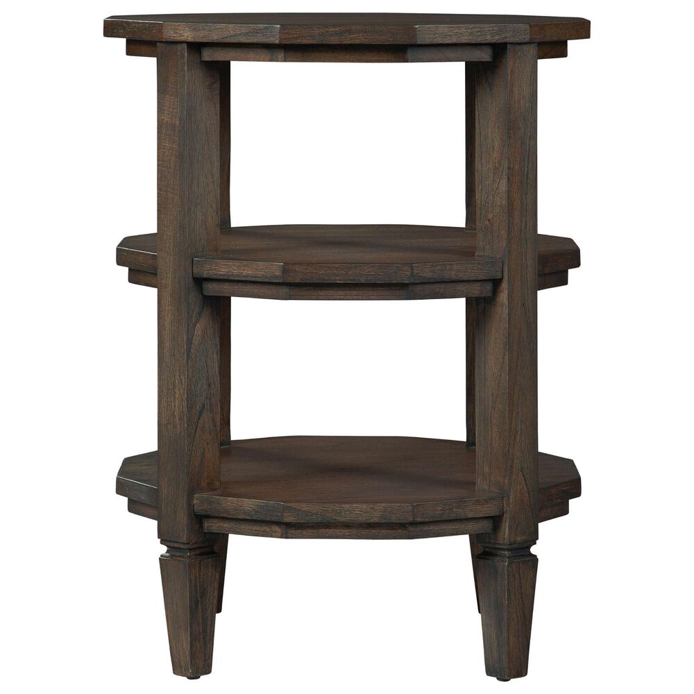 Hekman Linwood Dodecagon Chairside Table in Brown, , large