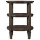 Hekman Linwood Dodecagon Chairside Table in Brown, , large