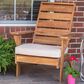 Linon Home Decor Rockport Patio Arm Chair with Natural Frame in Beige, , large