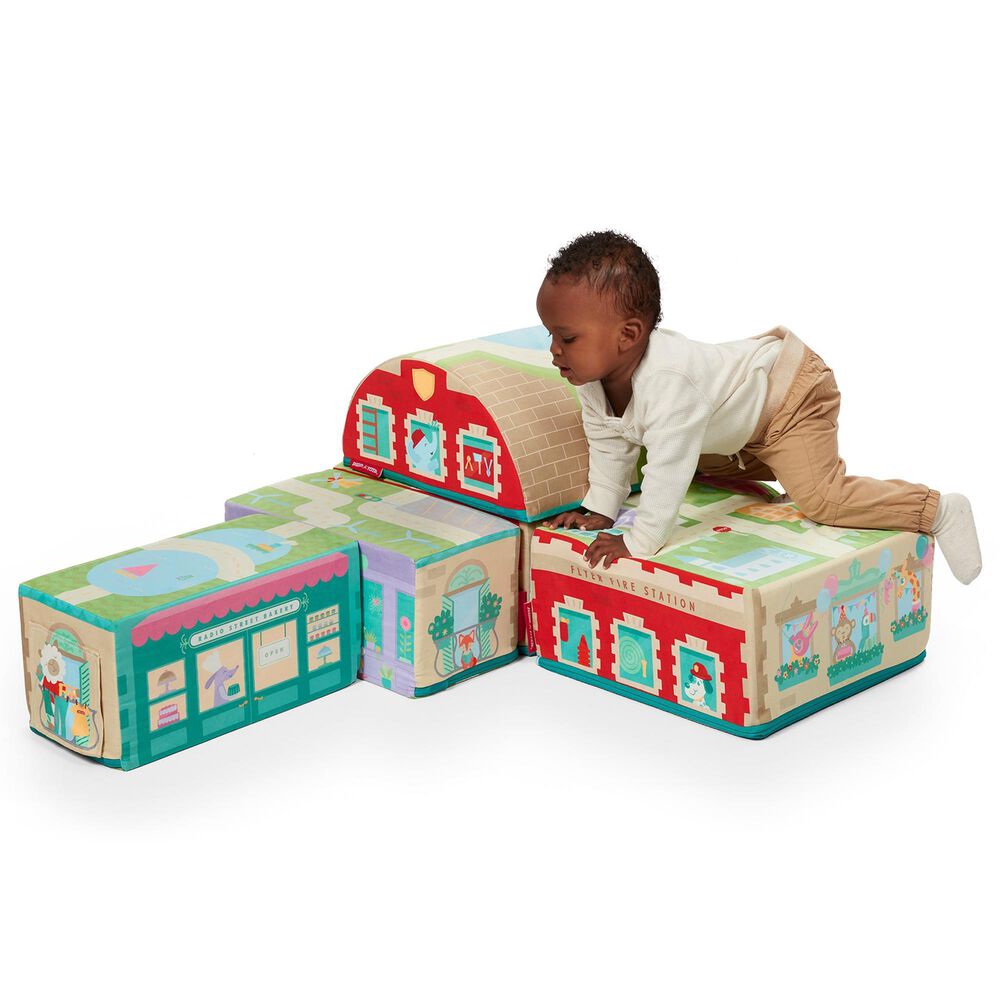 Radio Flyer Tumble Town Foam Building Blocks in Multicolor, , large