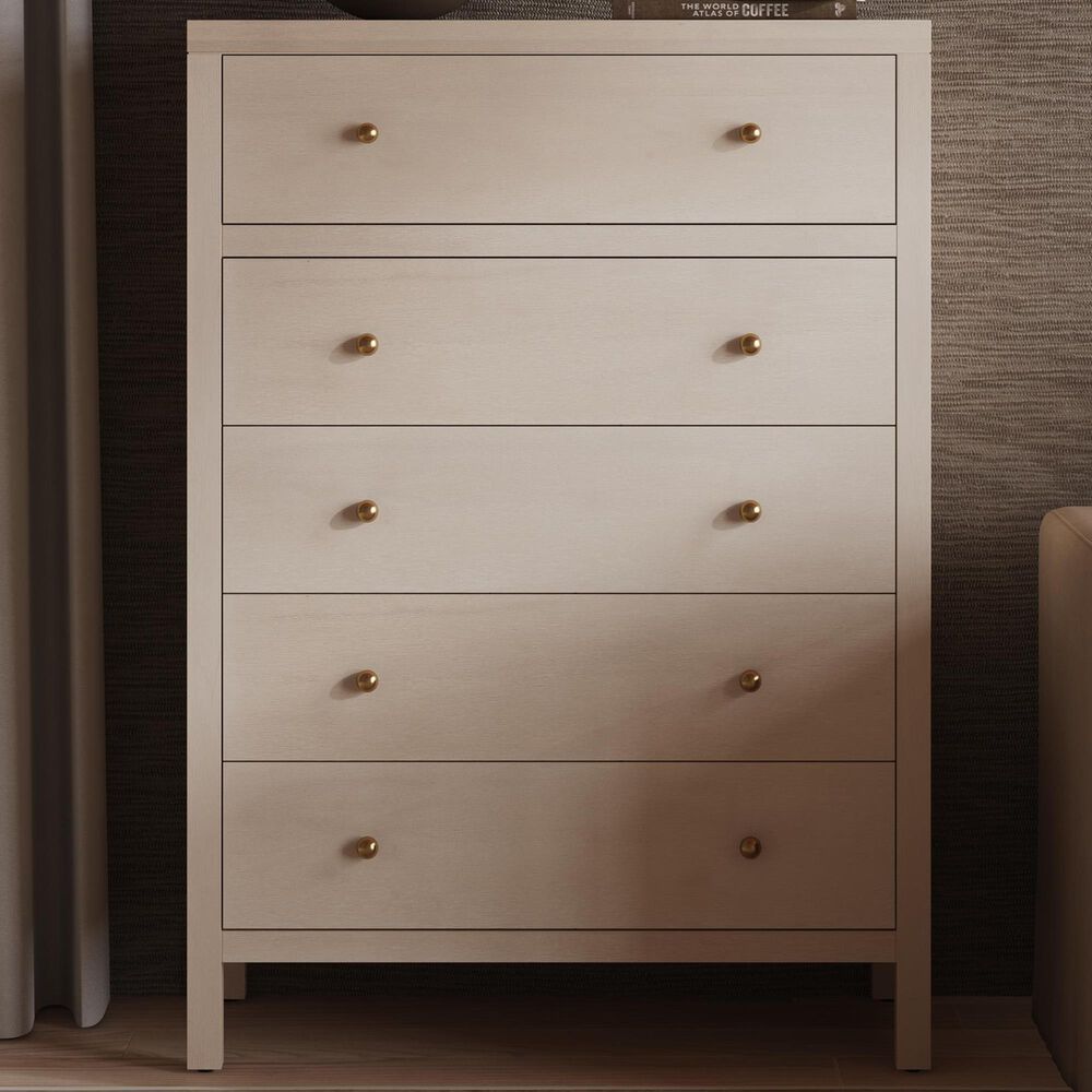 Butler Specialty Company Nora 5-Drawer Tall Dresser in Antique Taupe, , large