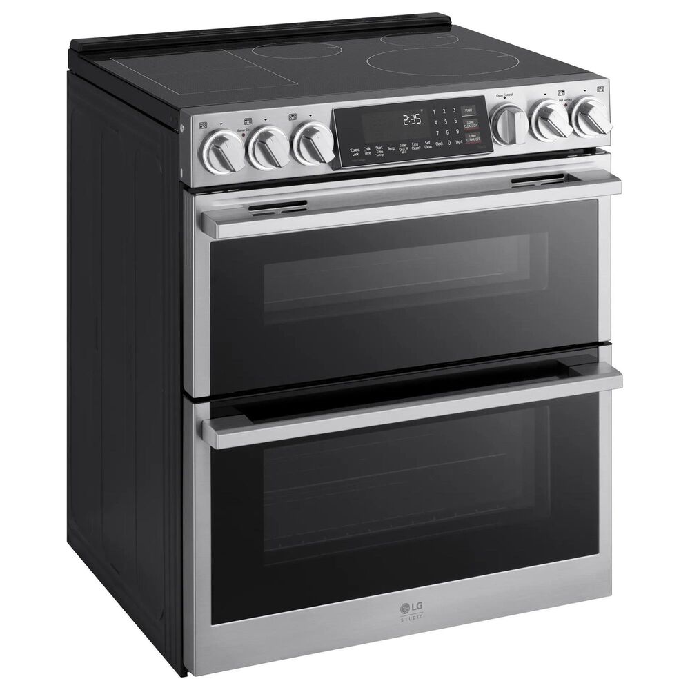LG Studio 7.3 Cu. Ft. Double Oven Induction Slide-in Range in PrintProof Stainless Steel, , large