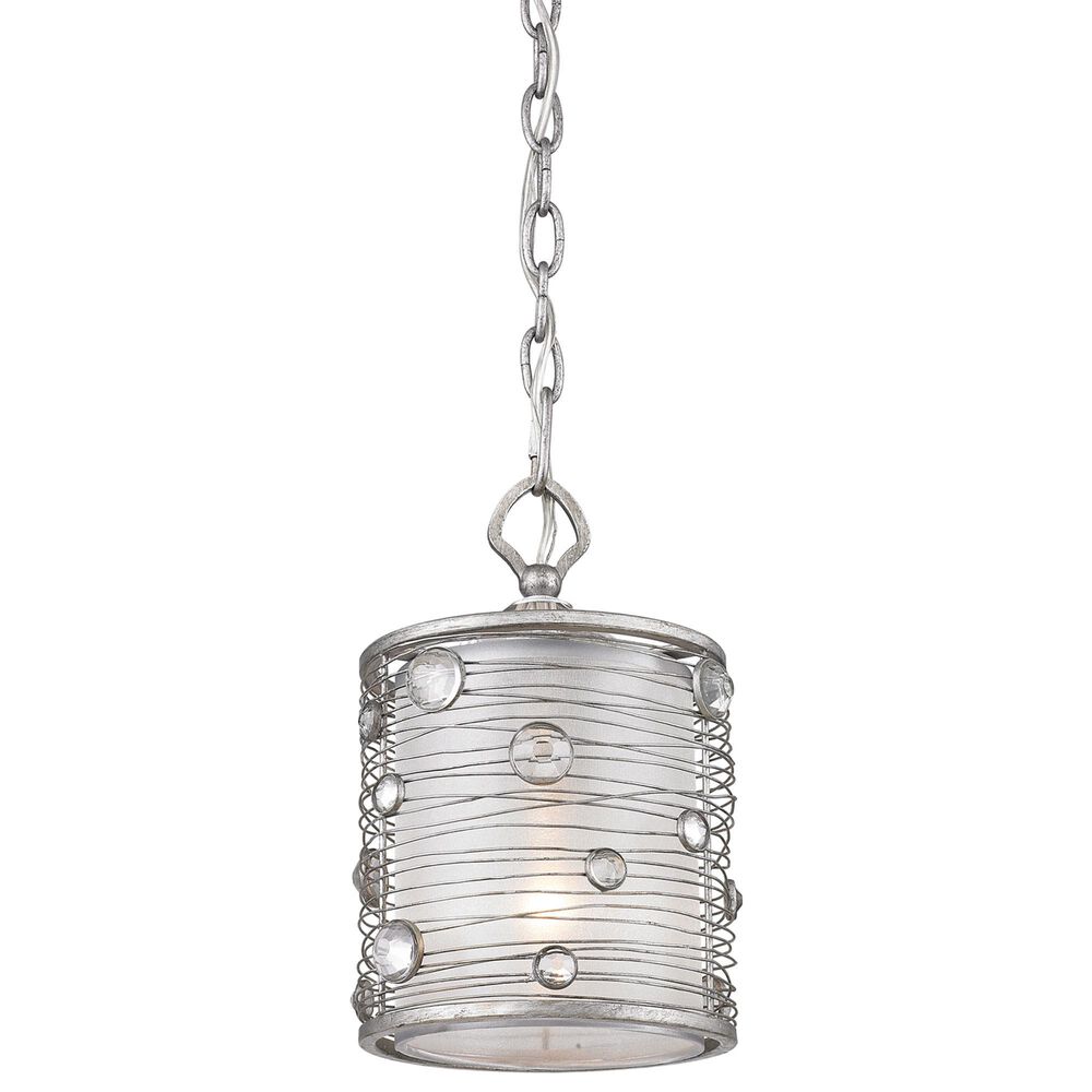 Golden Lighting Joia 1-Light Mini Pendant in Peruvian Silver, , large