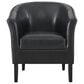 Linon Home Decor Simon Club Chair in Black, , large