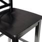 Linon Home Decor Torino X-Back Counter Stool in Black, , large