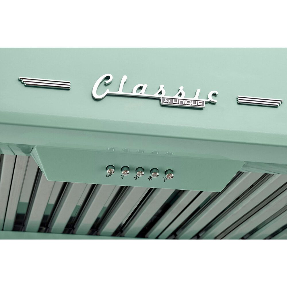 Unique Appliances Classic Retro 24" Under Cabinet Range Hood in Summer Mint Green, , large