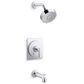 Kohler Castia Rite-Temp Bath and Shower Faucet Trim Kit with 2.5 gpm in Polished Chrome, , large