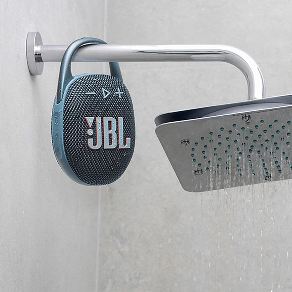 JBL Clip 5 Portable Waterproof Bluetooth Speaker in Blue, , large
