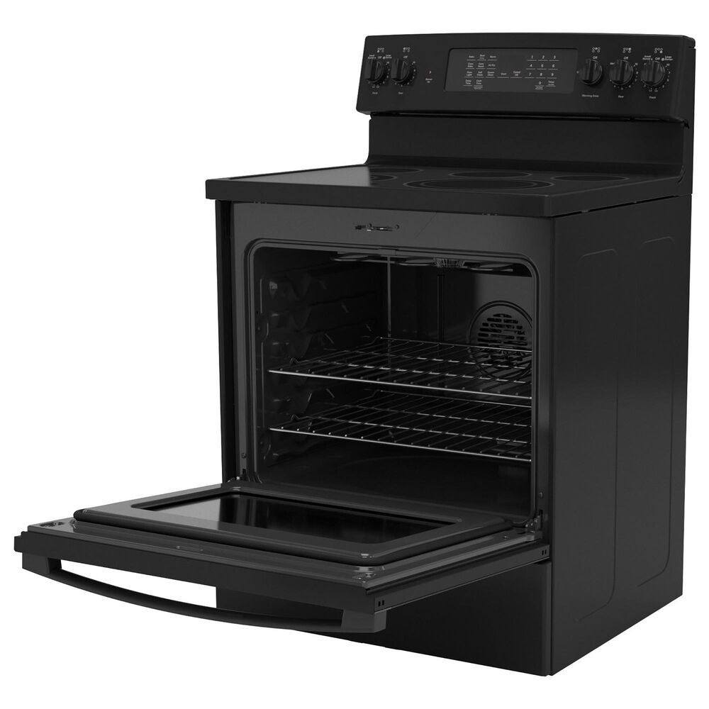 GE Appliances 2-Piece Kitchen Package with 30&#39;&#39; Electric Range and 1.9 Cu. Ft. Microwave Oven in Black, , large