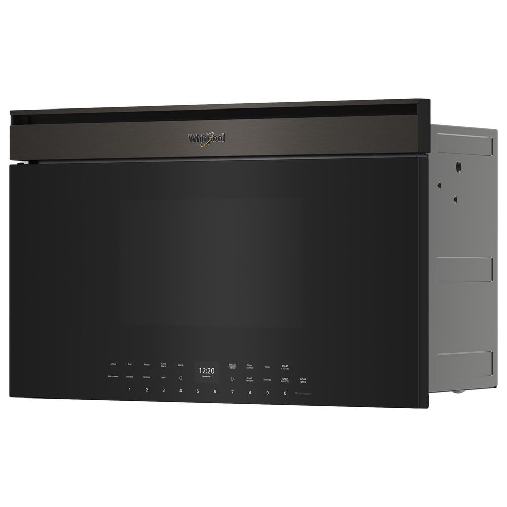 Whirlpool 1.1 Cu. Ft. Built-In Smart Multifunctional Microwave Oven with Air Fry in Black Stainless Steel, , large