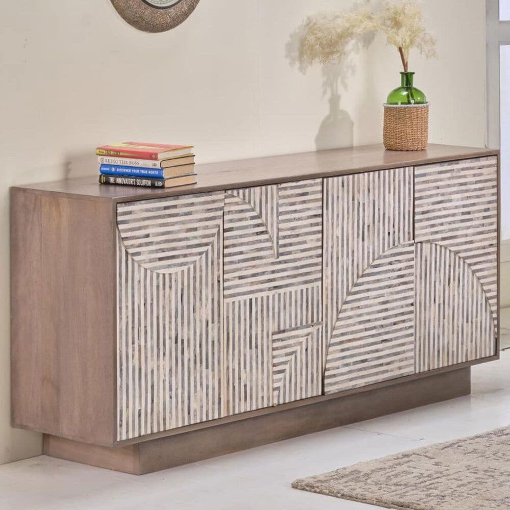 Jaipur Home Smooth Decisions 4-Door Sideboard in Sandstone, , large