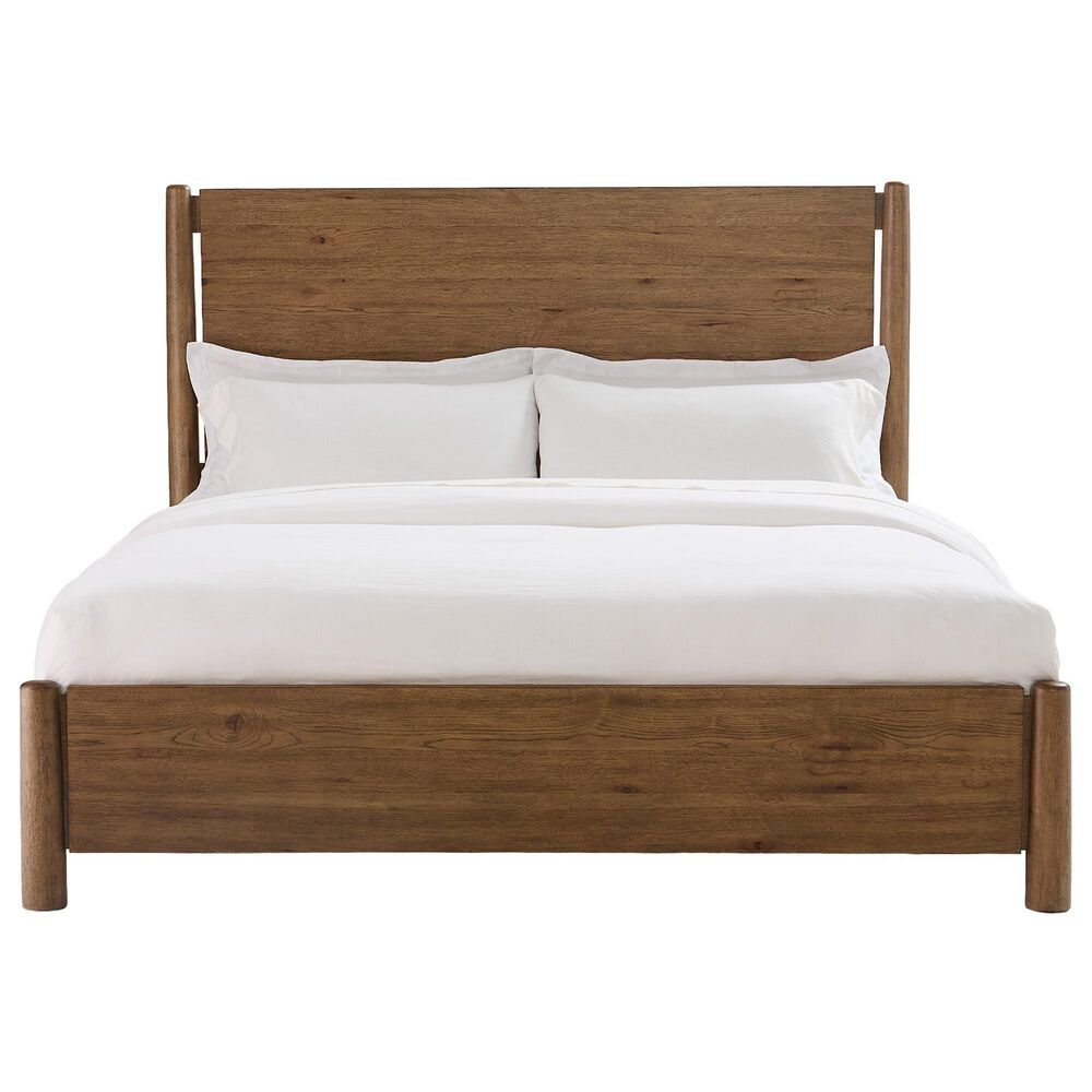 Riverside Furniture Henderson 4 Piece King Platform Panel Bedroom Set in Toasted Pecan, , large