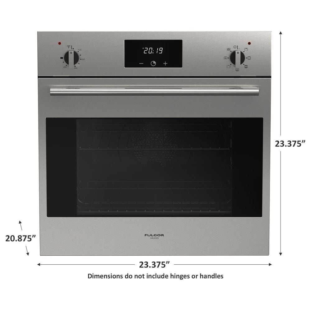 Fulgor Milano 24&quot; Single Electric Wall Oven in Stainless Steel, , large
