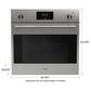 Fulgor Milano 24" Single Electric Wall Oven in Stainless Steel, , large