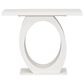 Hearth and Haven Mirod Console Table with Egg-Shaped Base in Beige, , large
