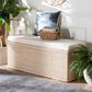 Baxton Studio Barid Rectangle Storage Bench in Natural, , large