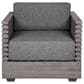 Armen Living Vivid Outdoor Patio Arm Chair in Light Gray, , large