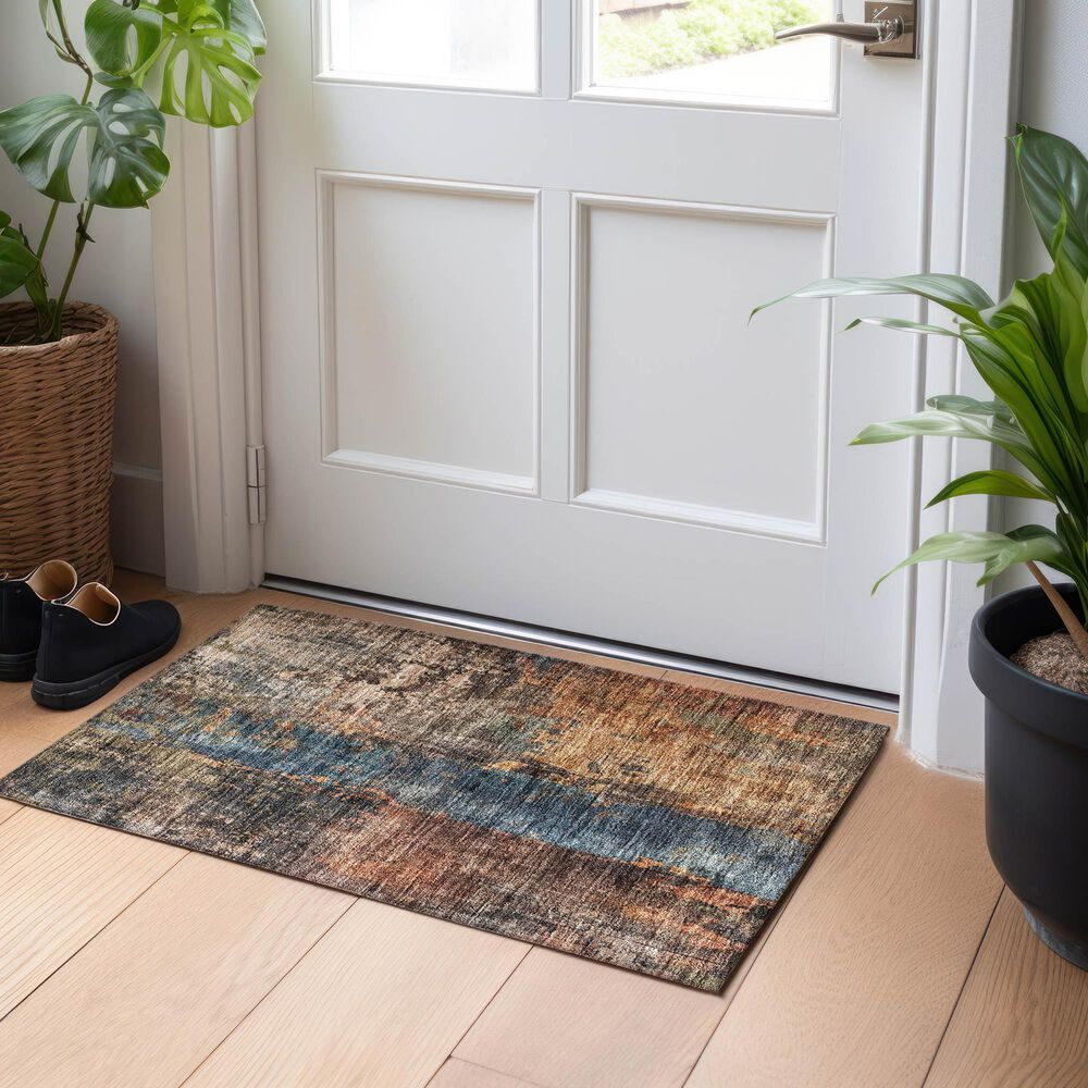 Dalyn Rug Company Nouveau NV12 2&#39;6&quot; x 3&#39;10&quot; Blue Indoor/Outdoor Area Rug, , large