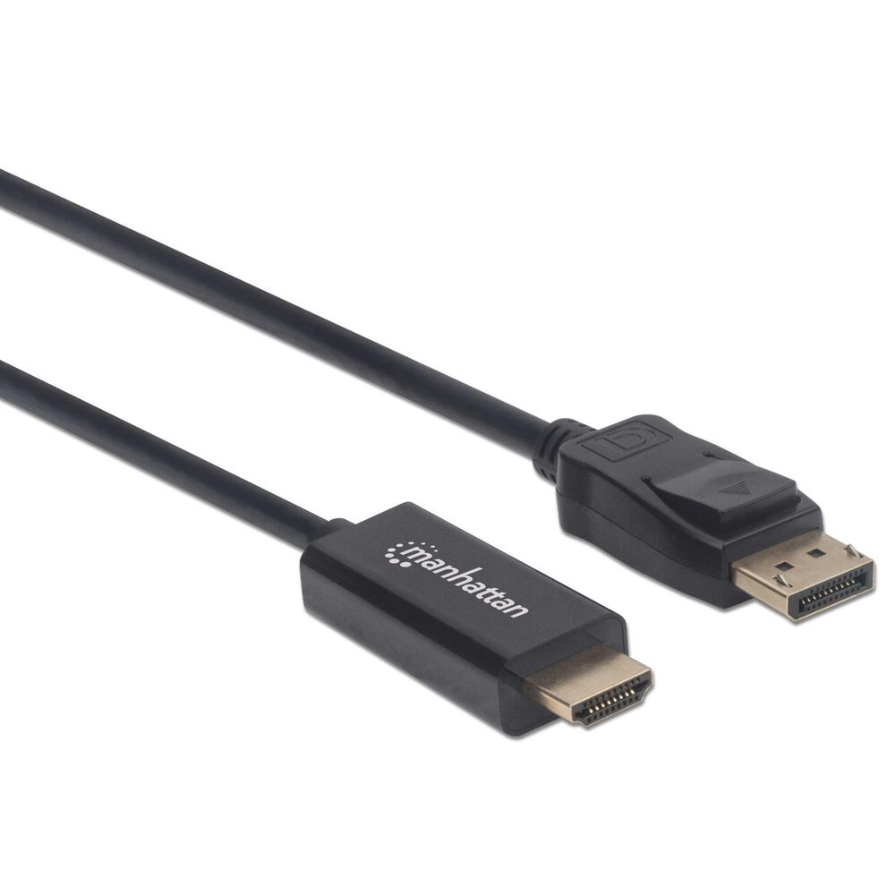 Manhattan 3&#39; 4K DisplayPort to HDMI Cable in Black, , large