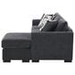 Coaster Storey 2-Piece Stationary Reversible Sleeper Sectional in Dark Grey, , large