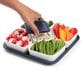 Progressive SnapLock Party Carrier with Ice Tray Lid and Dip Bowl in Clear, , large