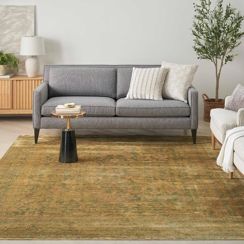 Nourison Luxurious 8&#39;6&quot; x 11&#39;6&quot; Olive Area Rug, , large