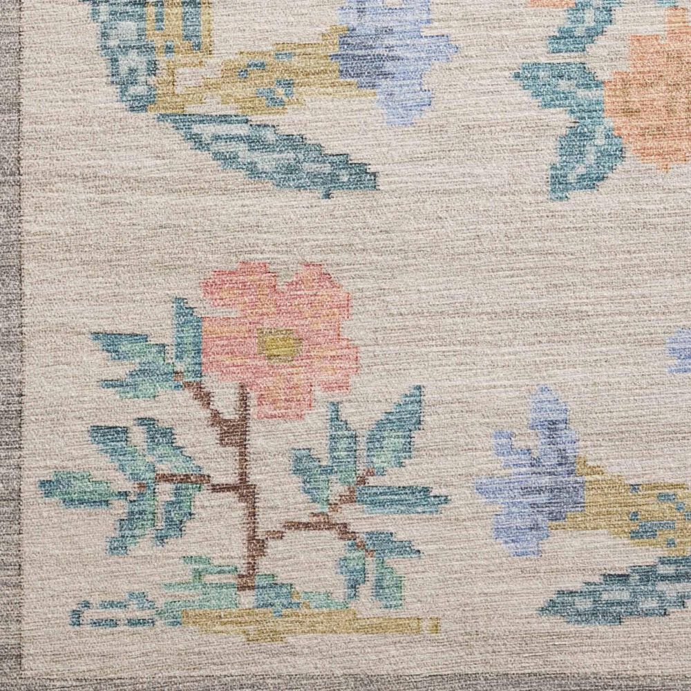 Rifle Paper Co Rosa Hawthorne 7&#39;6&quot; x 9&#39;6&quot; Cream Area Rug, , large
