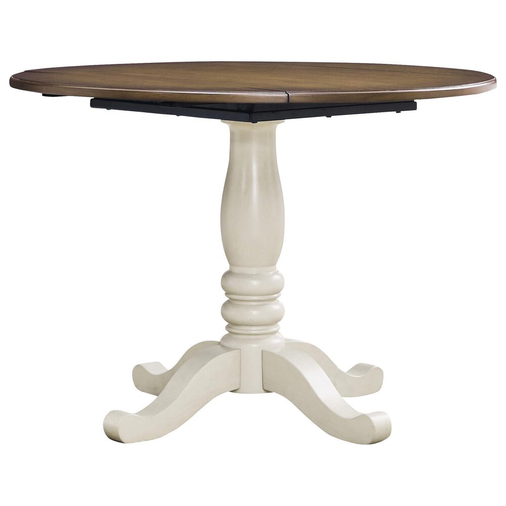 Ashley Wirloni Dining Table in Antique White and Medium Brown - Table Only, , large
