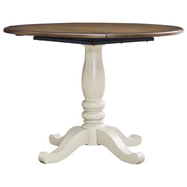 Ashley Wirloni Dining Table in Antique White and Medium Brown - Table Only, , large
