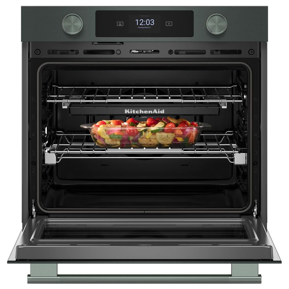 KitchenAid 5 Cu. Ft. Smart Electric Single Wall Oven with Intelligent Cooking Camera in Juniper, , large