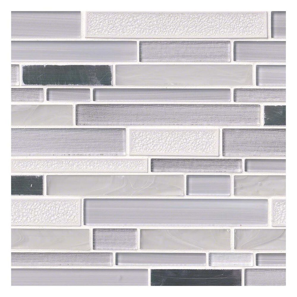 MS International Krystal 12" x 12" Glass Mosaic Sheet, , large