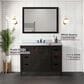 Lexora Home Marsyas 48" Single Bathroom Vanity in Brown with White Quartz Top and Rectangular Sink, , large