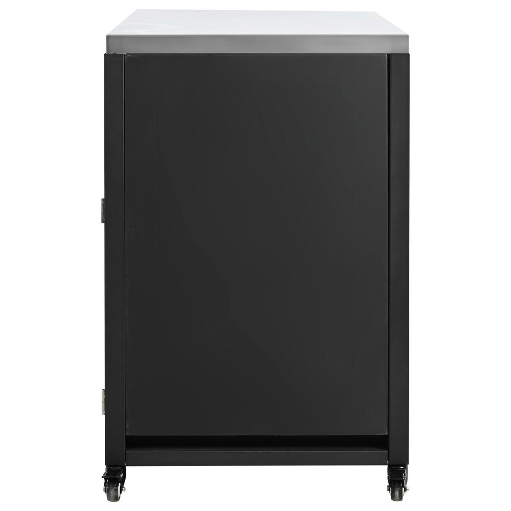 Hearth and Haven Patio Serving Cart in Matte Black, , large