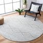 Safavieh Tulum TUL272  6"7" Round Grey and Ivory Area Rug, , large
