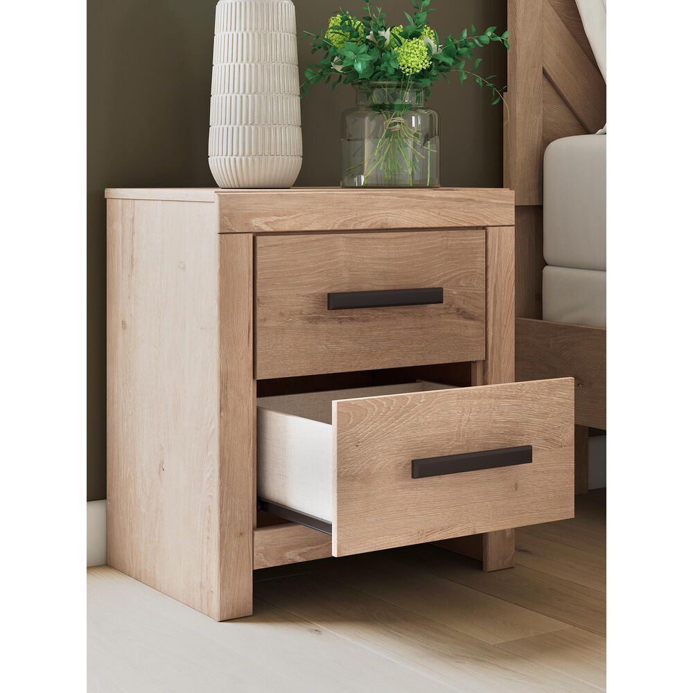 Ashley Sanginlane 2-Drawer Nightstand in Tan, , large