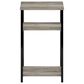 HOMLUX 3-Tier End Table with Open Shelf Storage Display in French Oak, , large